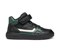 Geox J Theleven Boy, Scarpe da Ginnastica, Nero/Verde, 29 EU