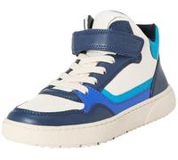 Geox J THELEVEN Boy Sneaker, LT Avory/LT Blue, 35 EU, Lt Ivory Lt Blue, 35 EU