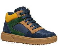 Geox J THELEVEN Boy Sneaker, Navy/Green, 34 EU, Navy Green, 34 EU