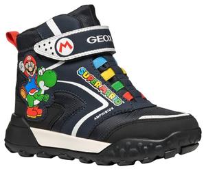 Geox J TREKKYUP BOY B ABX - Scarpone da neve, NAVY/BLACK,