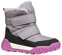 Geox J Trekkyup Girl B Ab, Stivale alla Caviglia, Grigio/Viola, 24 EU
