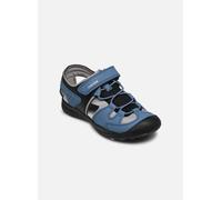 Geox J Vaniett Boy A, Sandalo, Blu e Nero, 24 EU