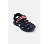 Geox J Vaniet Boy A Sandal, Navy/Rosso, 33 EU