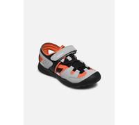 Geox J Vaniett Boy A, Sandalo Uomo, Grigio/Arancione, 37 EU