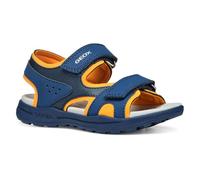 Geox J VANIETT Boy C, Sandalo, Navy/Orange, 35 EU