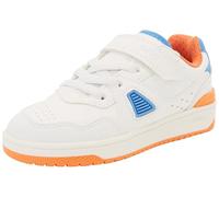 Geox J Washiba Boy A Sneaker, Bianco/Arancione, 33 EU