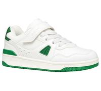 Geox J Washiba Boy A Sneaker, Bianco/Verde, 37 EU