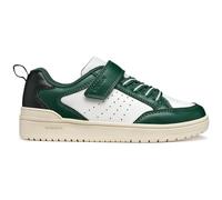 Geox J Washiba Boy A Sneaker, Bianco/Verde, 38 EU