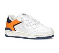 Geox J WASHIBA Boy B, Scarpe da Ginnastica, White/Lt Orange, 32 EU