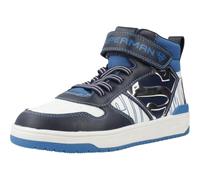 Geox J Washiba Boy Sneaker, Navy/White, 32 EU, Navy White, 32 EU