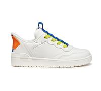 Geox J Washiba Fast in BO Sneaker, Bianco/Royal, 36 EU, White Royal., 36 EU
