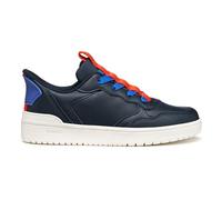 Geox J Washiba Fast in BO Sneaker, Blu Navy/Rosso, 32 EU, Marina Rossa, 32 EU