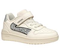 Geox J WASHIBA Girl A, Scarpe da Ginnastica, Lt Ivory/Silver, 38 EU
