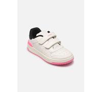 Geox J WASHIBA Girl B, Scarpe da Ginnastica, White/Black, 36 EU