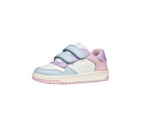 Geox J Washiba Girl B Sneaker, Crystal/LT Lilac, 33 EU