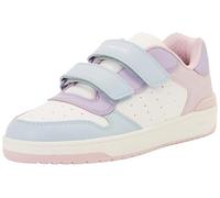 Geox J Washiba Girl B Sneaker, Crystal/LT Lilac, 34 EU
