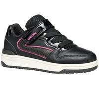 Geox J Washiba Girl, Scarpe da Ginnastica, Nero Fucsia, 34 EU