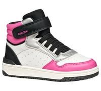 Geox J Washiba Girl Sneaker, Bianco/Fucsia, 32 EU, Bianco Fucsia., 32 EU