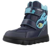 Geox J Willaboom Boy B AB Ankle Boot, Navy Turquoise, 27 EU