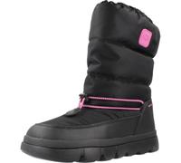 Geox J WILLABOOM Girl B A, Scarpone da Neve, Black/Fuchsia, 24 EU
