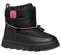 Geox J WILLABOOM Girl B A, Scarpone da Neve, Black/Fuchsia, 35 EU