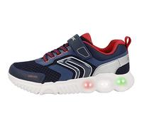 Geox J Wroom Boy B, Sneakers Bambini e ragazzi, Blu/Rosso (Navy/Red), 33 EU