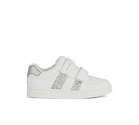 Geox J45LRA000BCC0007-J ECLYPER GIRL Sneakers Bambina WHITE/SILVER PE25