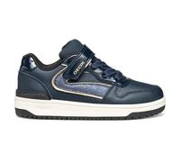 Geox J Washiba Girl, Scarpe da Ginnastica, Navy Platinum, 31 EU