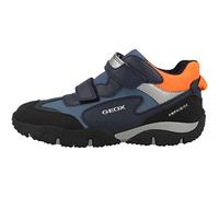 Geox Jr Baltic Boy B Abx, Scarpe Bambini e ragazzi, Blu/Arancione (Navy/Orange), 38 EU