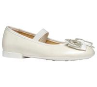 Geox Jr Plie' D, Ballet Flat, Bianco, 34 EU