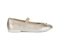 Geox Jr Plie' D, Ballet Flat, Platino, 25 EU