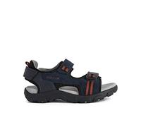 Geox Jr Sandal Strada A, Sandali, Bambini e ragazzi, Blu Rosso Navy Dk Red, 28 EU