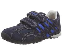 Geox Jr Snake B - Scarpe da Ginnastica Basse Bambino, Blu (Navy/royal), 28 EU