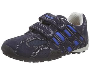 Geox Jr Snake B - Scarpe da Ginnastica Basse Bambino, Blu (Navy/royal), 28 EU