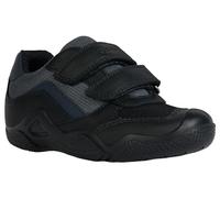 Geox Jr Wader C, Scarpe da Ginnastica, Nero e Blu Marino, 24 EU