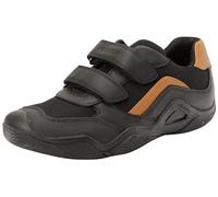 Geox Jr Wader C, Scarpe da Ginnastica, Nero/Marrone, 24 EU