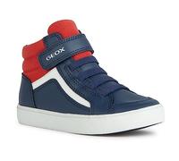 Geox Jungen J Gisli Boy C Sneaker, Blu Navy, Rosso, 1.5 UK