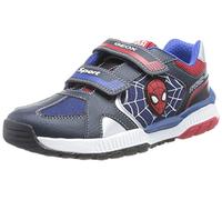 Geox J Tuono Boy, Scarpe da Ginnastica, Marina Rossa, 33 EU