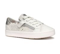 Geox J Kilwi Girl A, Scarpe da Ginnastica, off White/Silver, 28 EU