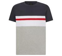 Geox M T-Shirt col.Block, Blue Nights/Light Me, L Uomo