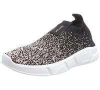 Geox Mädchen J Aril Girl Sneaker, Black Lt Pink, 12.5 UK Narrow