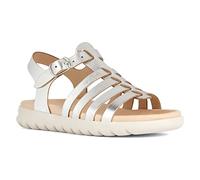 Geox Mädchen J Soleima Gir Sandal, Argento, 10 UK Child