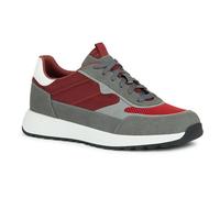 Geox Men's U Molveno B Sneaker, Dk Red Grey, 39 EU
