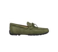 Geox Mocassini Uomo in Pelle Scamosciata Verde, Kosmopolis + Grip, Impermeabili con Suola Traspirante, Casual- U35CFA00022C3005 (Sistema Taglie Calzature EU, Adulto, Uomo, Numero, Media, 44)