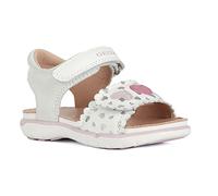 Geox Ragazza B Delhi Girl Sandal, bianco e rosa., 25 EU