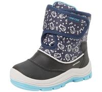 Geox Ragazza B Flanfil Girl B ABX caviglia barca, Navy Turquoise, 21 EU