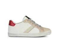 Geox Ragazza D Blomiee C Sneakers, Optic White Red, 39 EU