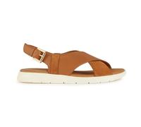 Geox Ragazza D Dandra B Slide Sandal, cognac, 41 EU