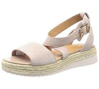 Geox Ragazza D Eolie Espadrille Wedge Sandal, beige, 41 EU
