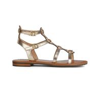 Geox Ragazza D Sozy S B Flat Sandal, gold, 36 EU
